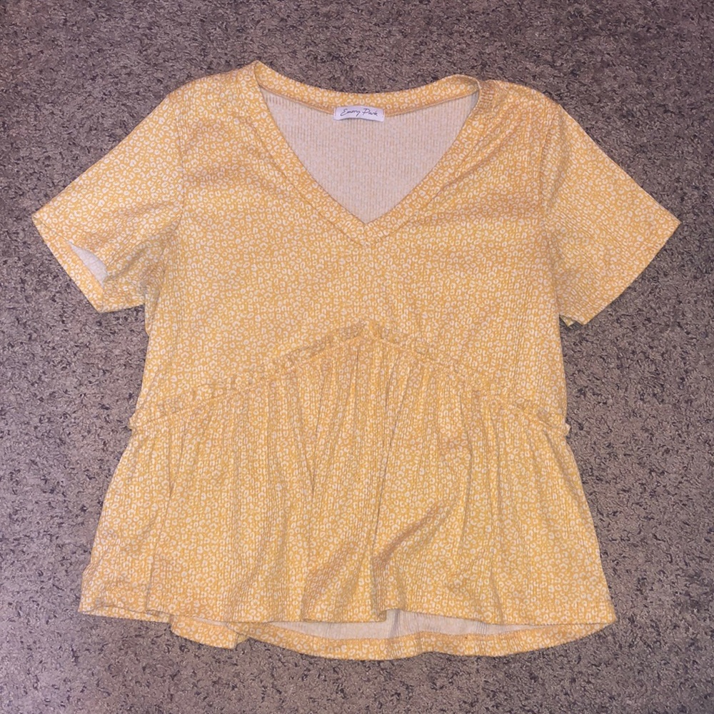 Leopard Peplum Top